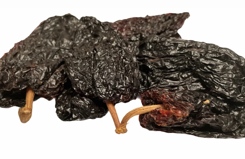 Dried ancho chile peppers